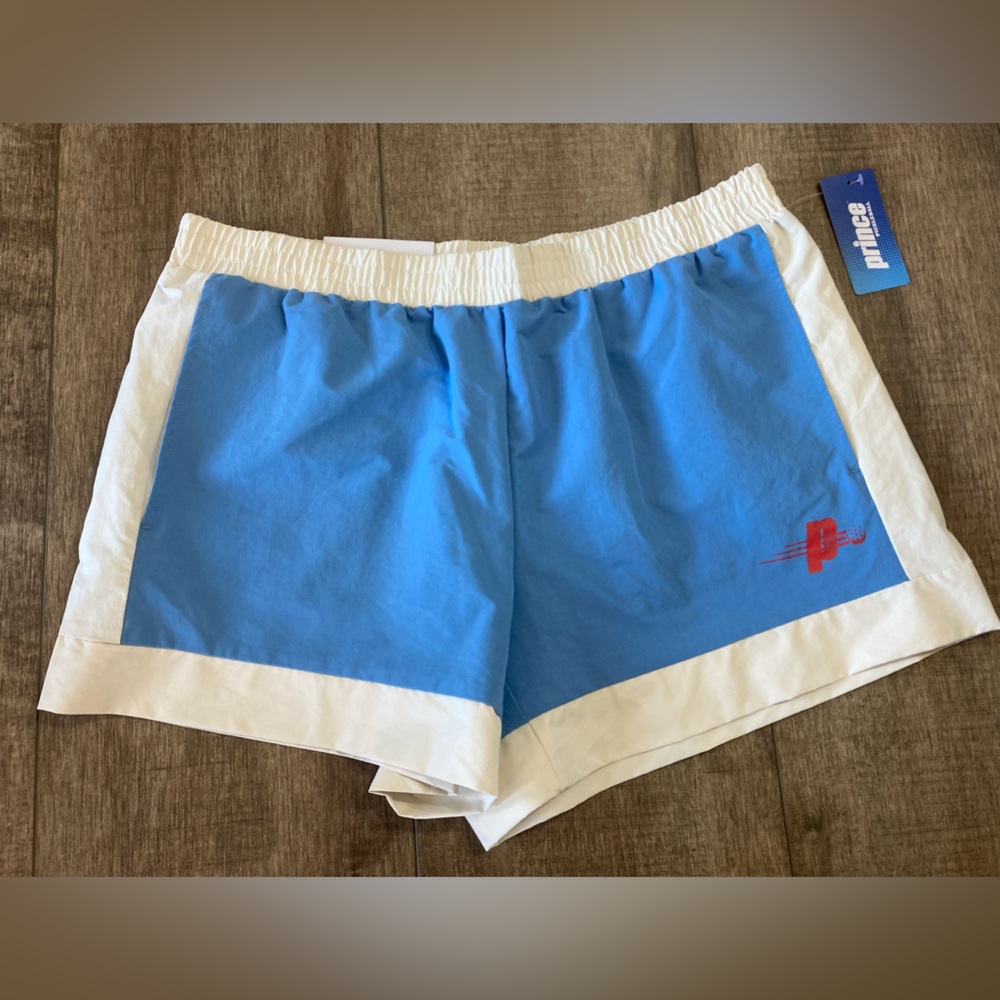 Prince Sky Blue and White Womens Pickleball Shorts
